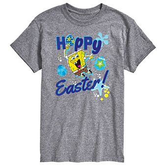 Big & Tall Nickelodeon Spongebob Squarepants Hoppy Easter Graphic Tee