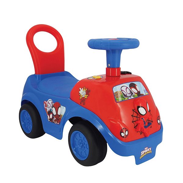 Marvel Spider Man Light Sound Activity Ride On Vehicle By Trademark Global