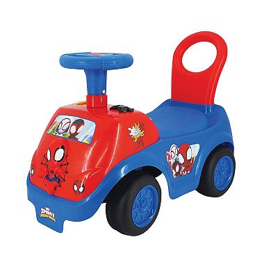 Marvel Spider-Man Light & Sound Activity Ride-On Vehicle By Trademark Global