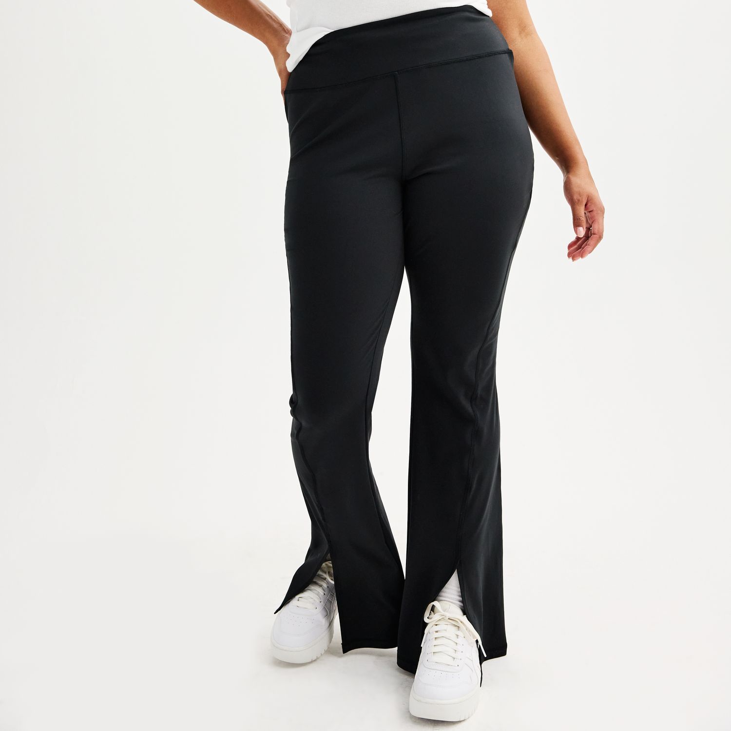 Women's Danskin Side Slit Flare Pants