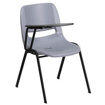 Emma and Oliver Ergonomic Shell Chair with Right Handed Flip-Up Tablet - Tablet Arm Desk
