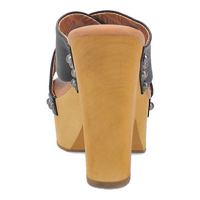 Dingo Driftwood Women's Leather Platform Sandals