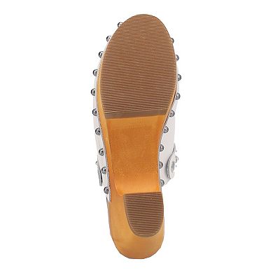 Dingo Deadwood Women's Leather Platform Clogs
