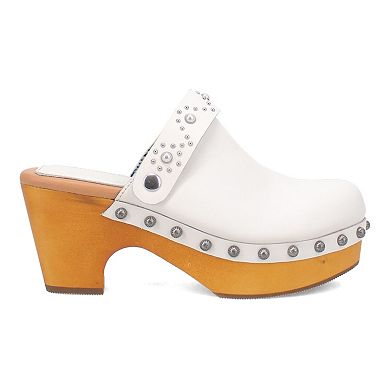 Dingo Deadwood Women's Leather Platform Clogs