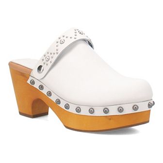 Dingo Deadwood Women's Leather Platform Clogs