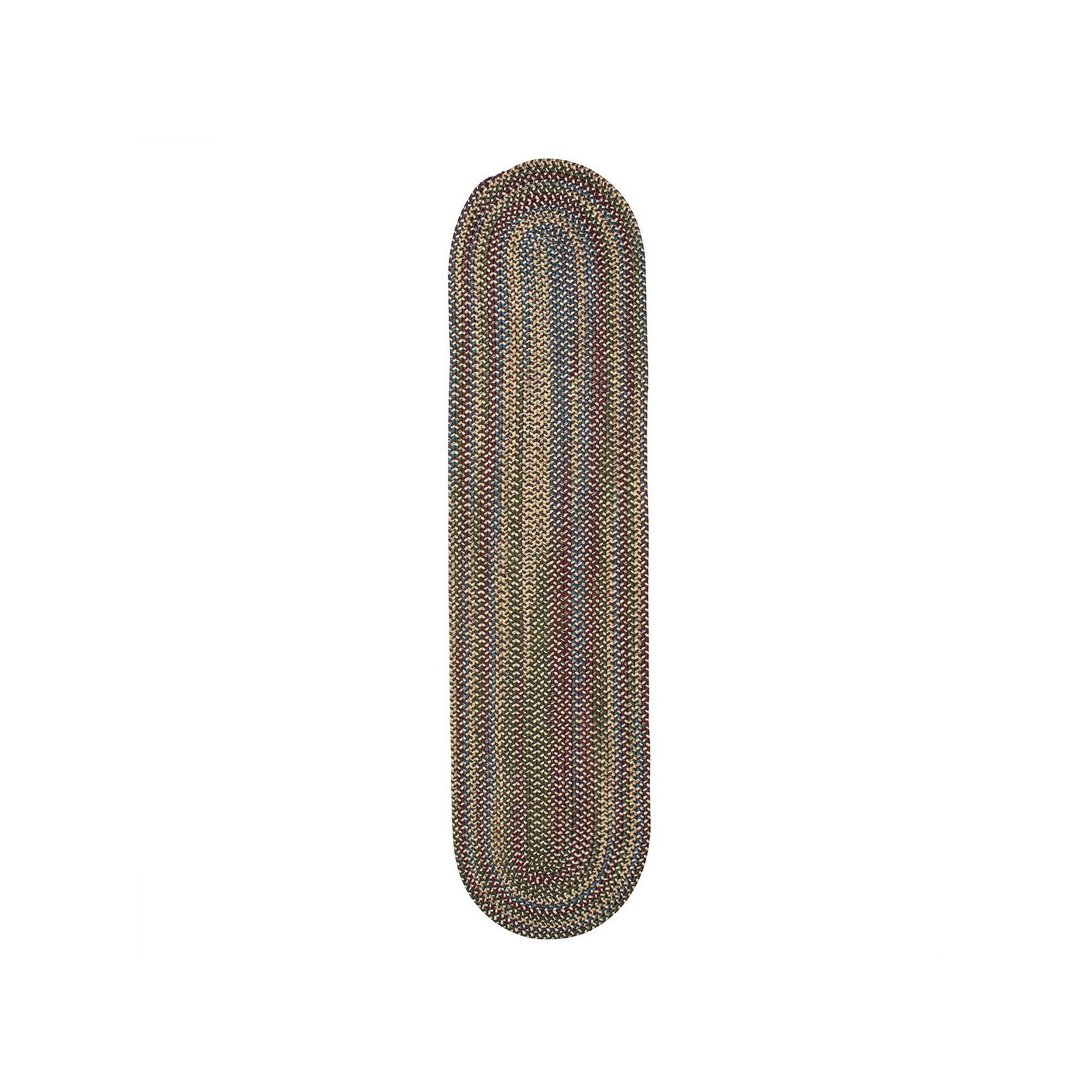 Colonial Mills Worley Braided Reversible Rug Runner, Brown