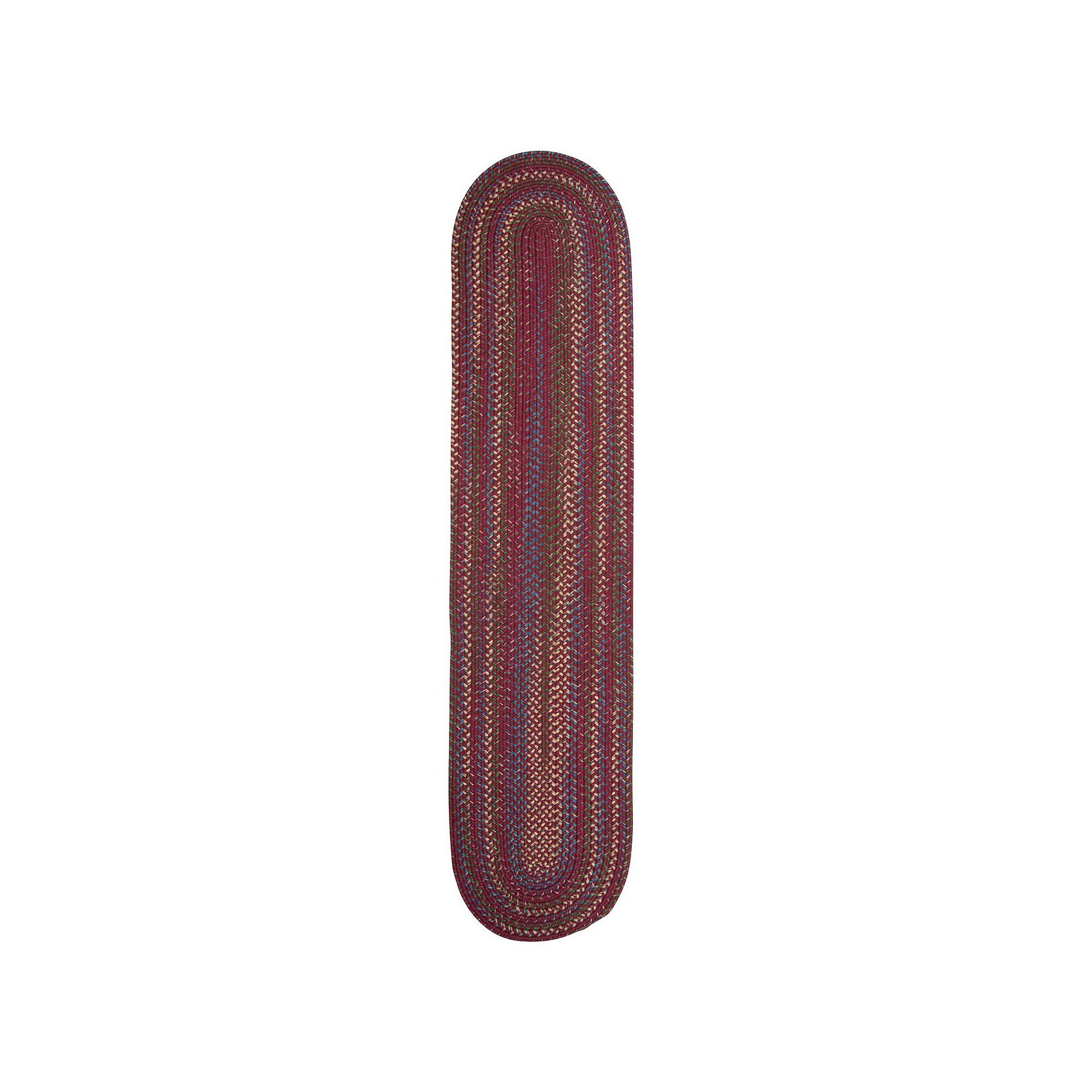 Colonial Mills Worley Braided Reversible Rug Runner, Red
