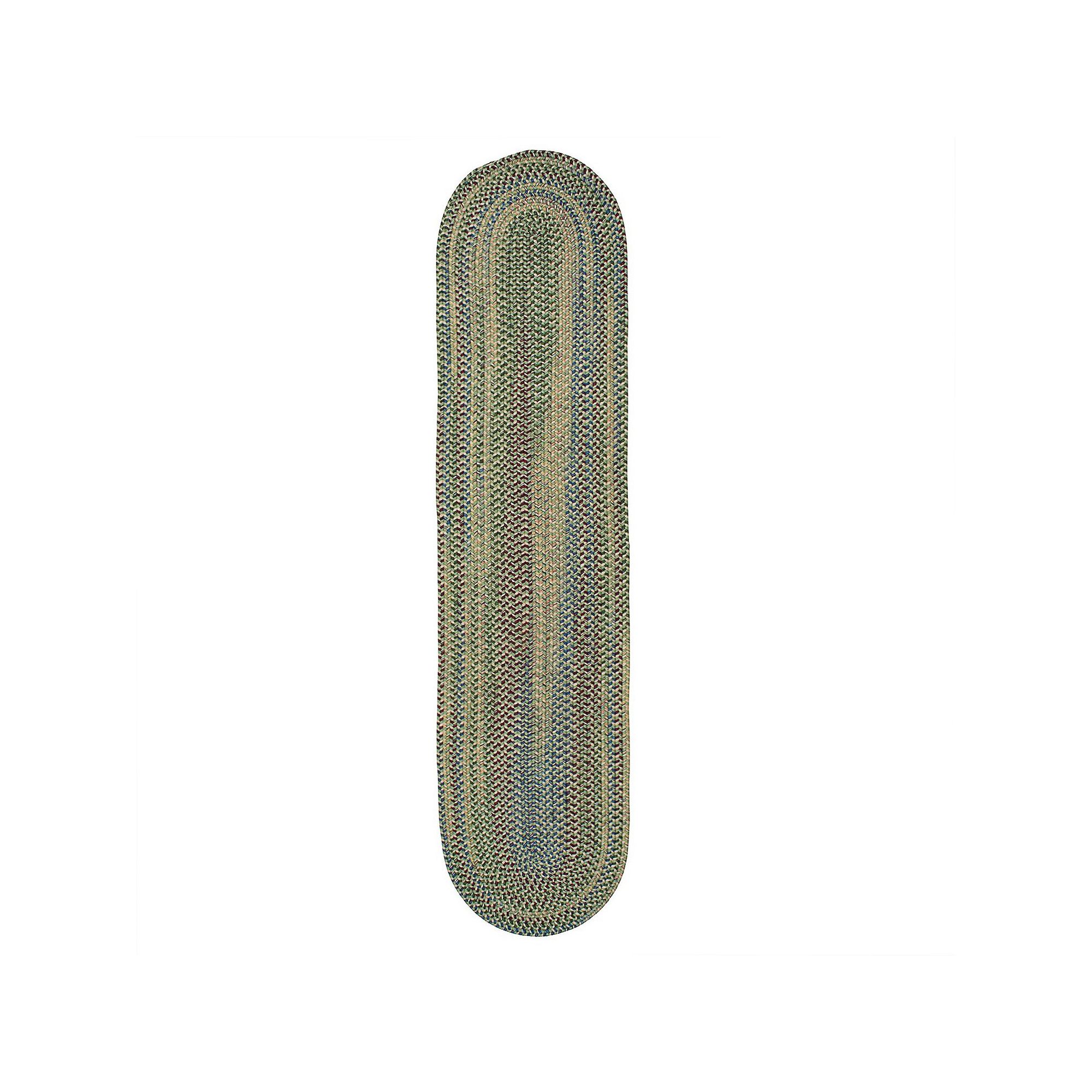 Colonial Mills Worley Braided Reversible Rug Runner, Moss Green
