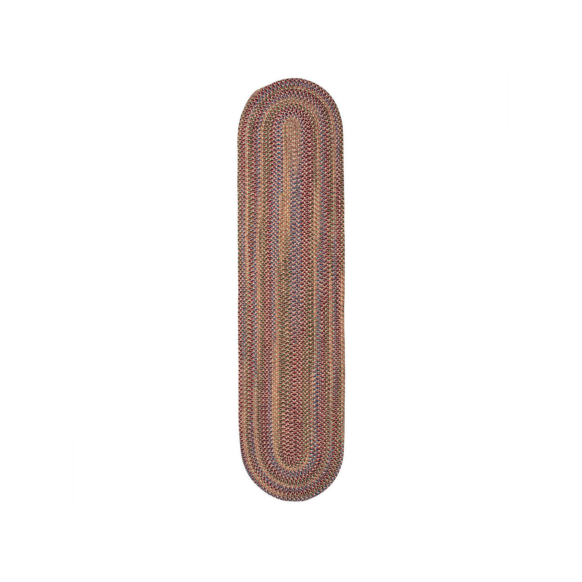 Colonial Mills Worley Braided Reversible Rug Runner, Red
