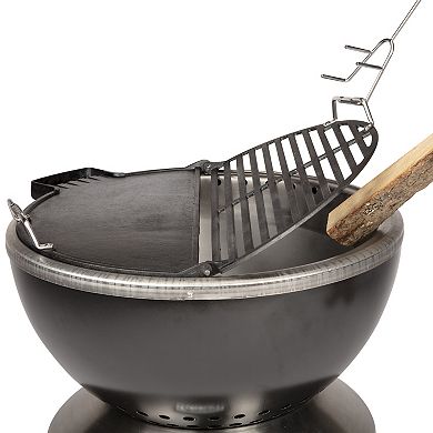 Cuisinart® Cleanburn Cast-Iron Fire Pit Griddle & Grill Top