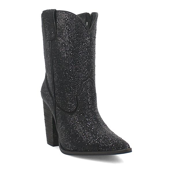 Dingo Neon Moon Women's Leather Western Boots - Black (8.5)