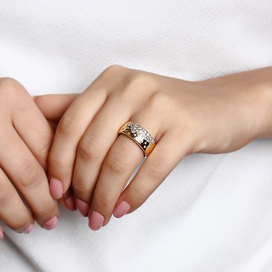 Jewelexcess 14k Gold Over Silver 1/2 Carat T.W. Diamond Fashion Ring