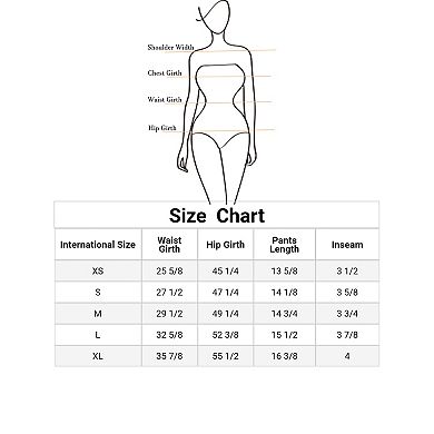 Women's Self Bow Tie Elastic High Waist Summer Beach Culottes Shorts