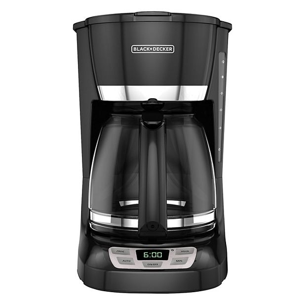 Black and Decker 12 Cup Programmable Coffeemaker in Black