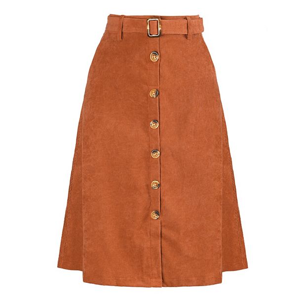 Women's corduroy 2025 skirt kohls