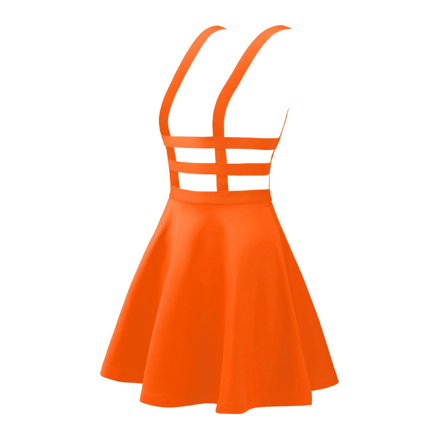 orange suspender dress Silquee Summer Women's Solid Orange Tight Long Maxi Suspender Dress Stretch  Knitted Dress, Autumn Boho Holiday Beach Vacation Wear For Prom,Date,