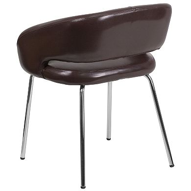 Emma and Oliver Contemporary LeatherSoft Side Reception Chair