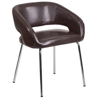 Emma and Oliver Contemporary LeatherSoft Side Reception Chair