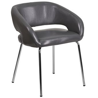 Emma and Oliver Contemporary LeatherSoft Side Reception Chair