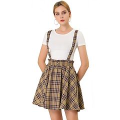 Brown plaid skirt kohls sales
