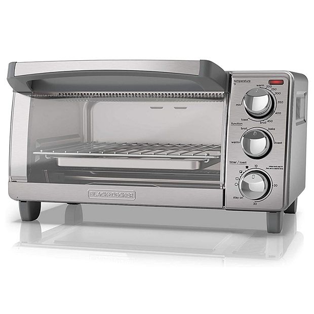 Black and Decker Natural Convection 4 Slice Toaster Oven in