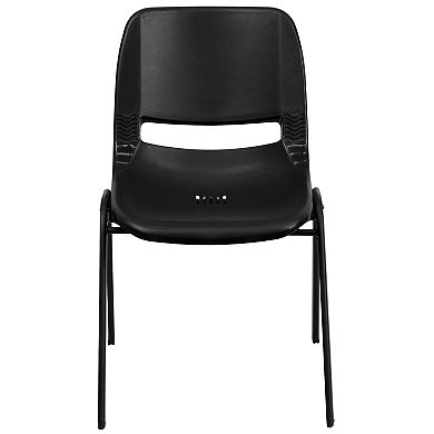 Emma and Oliver Ergonomic Kid's Shell Stack Chair - 14" Seat Daycare Home School