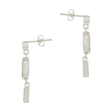 MC Collective Cubic Zirconia Drop Stud Earrings