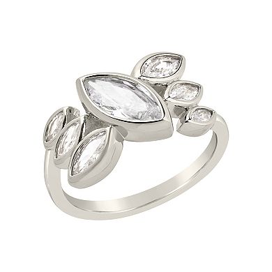 MC Collective Cubic Zirconia Cluster Ring