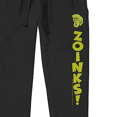 Men's Scooby Doo Shaggy Zoinks Head Jogger Pajama Pants