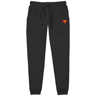 Men's Superman Emblem Banded Bottom Pajama Pants