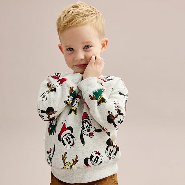 Toddler boy clearance mickey mouse sweatshirt