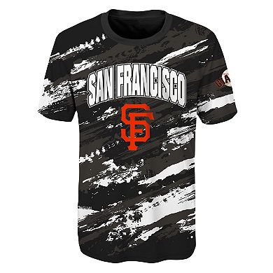 Youth Black San Francisco Giants Stealing Home T-Shirt