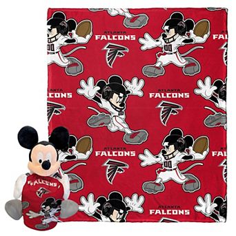 Northwest x Disney Atlanta Falcons Mickey Hugger Pillow & Silk Touch Throw Set