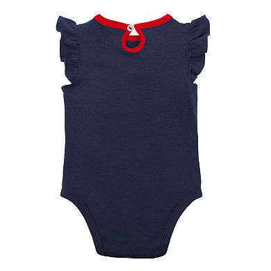 Newborn & Infant Navy/Heather Gray Boston Red Sox Little Fan Two-Pack Bodysuit Set