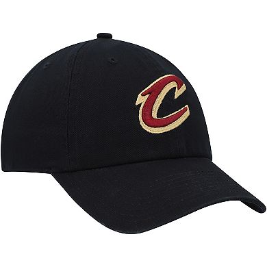 Men's '47 Black Cleveland Cavaliers Alternate Logo Clean Up Adjustable Hat