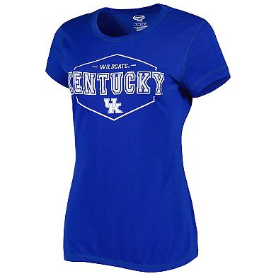 Women's Concepts Sport Royal/Black Kentucky Wildcats Badge T-Shirt & Flannel Pants Sleep Set