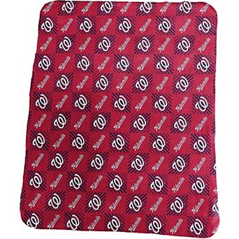 Washington Nationals 60'' x 50'' Repeating Pattern Fleece Throw Blanket
