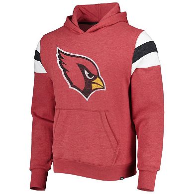 Men's '47 Heathered Cardinal Arizona Cardinals Premier Nico Pullover Hoodie