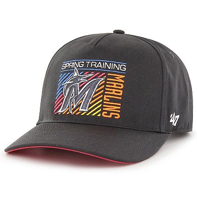 Men's '47  Charcoal Miami Marlins 2023 Spring Training Reflex Hitch Snapback Hat