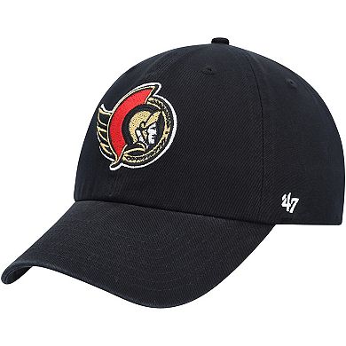 Men's '47  Black Ottawa Senators Clean Up Adjustable Hat