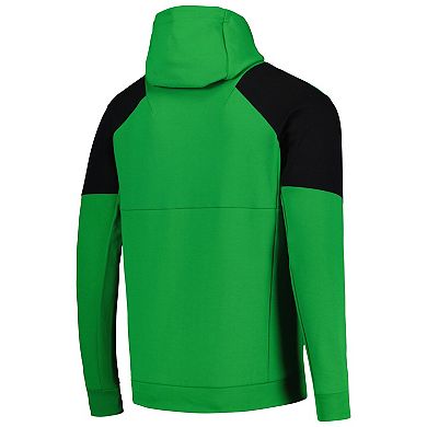 Men's adidas Green Austin FC 2023 Player Travel Pullover Hoodie