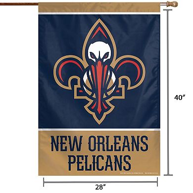 "WinCraft New Orleans Pelicans 28"" x 40"" Primary Logo Single-Sided Vertical Banner"