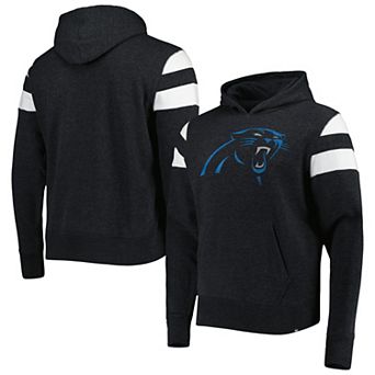 Men's '47 Heathered Black Carolina Panthers Premier Nico Pullover Hoodie