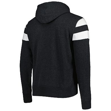 Men's '47 Heathered Black Carolina Panthers Premier Nico Pullover Hoodie