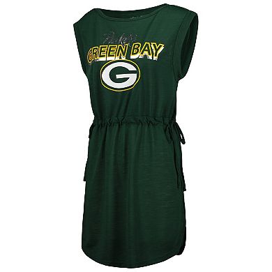 Women's G-III 4Her by Carl Banks Green Green Bay Packers G.O.A.T. Swimsuit Cover-Up