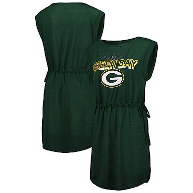 Women's G-III 4Her by Carl Banks Green Green Bay Packers G.O.A.T. Swimsuit Cover-Up