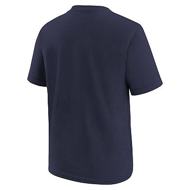 Preschool Nike Navy New England Patriots Team Wordmark T-Shirt