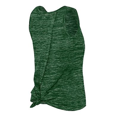 Women's New Era Hunter Green Milwaukee Bucks Space Dye Active Tank Top