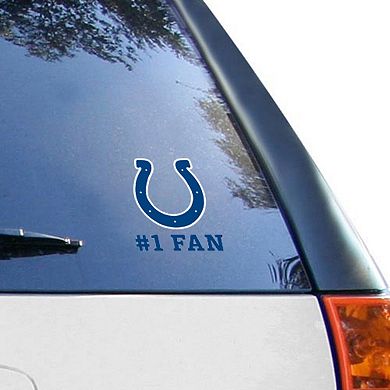 "Indianapolis Colts WinCraft #1 Fan 3"" X 4"" Multi-use Decal"