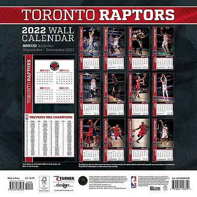 Toronto Raptors 2022 Mini Wall Calendar